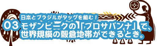 03 JICA 窪田博之さんに聞く モザンビークの「プロサバンナ」で、世界規模の穀倉地帯ができるとき。