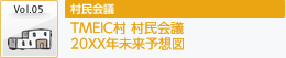 TMEIC村 村民会議 20XX年未来予想図