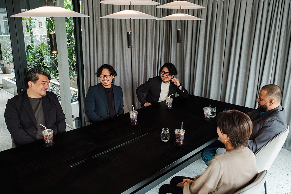左より時計回りに横山 太志氏、田口 亮氏、末成 武大氏、サイード・アシフ氏、稲田 史子氏