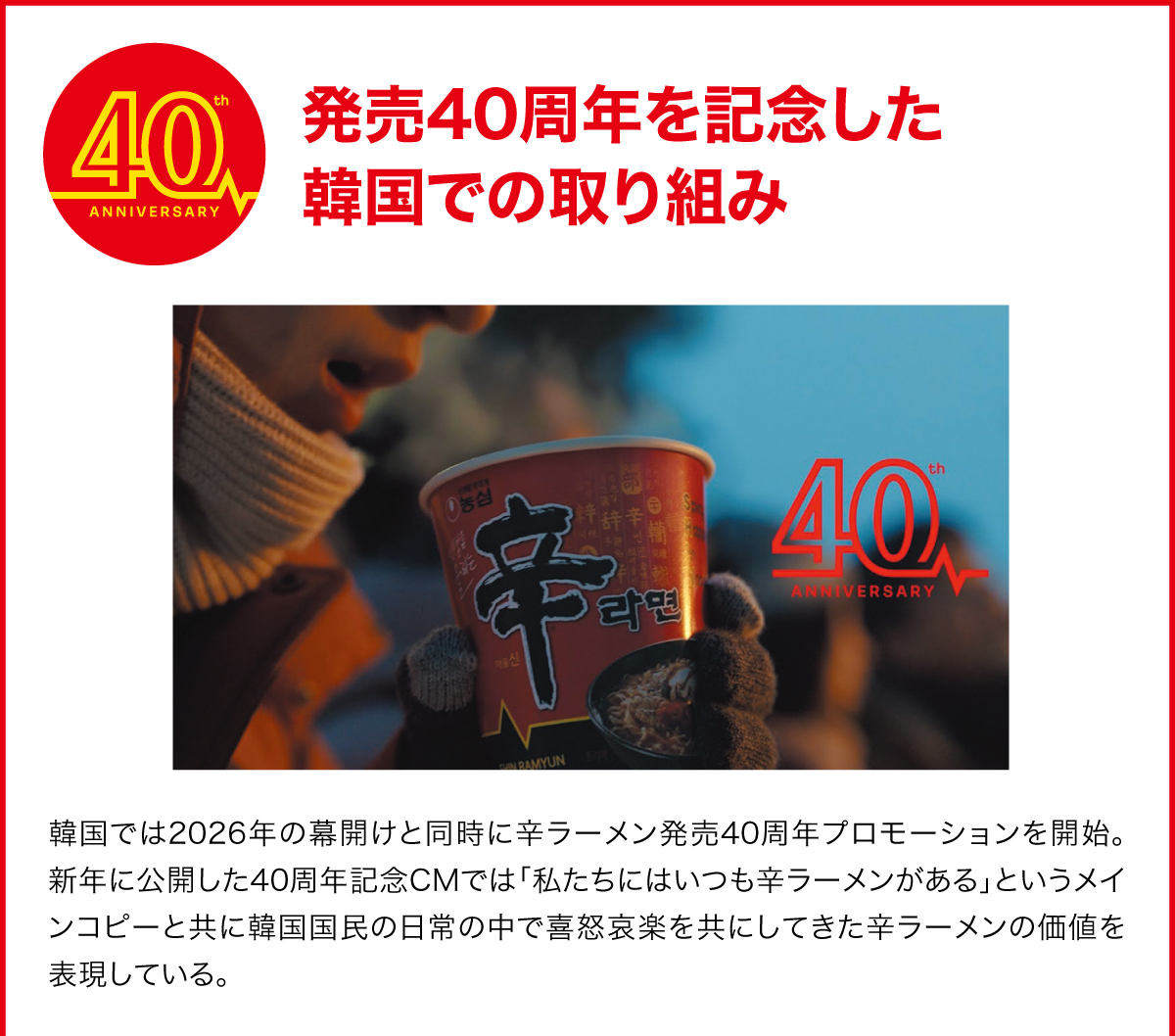 発売40周年を記念した韓国での取り組み