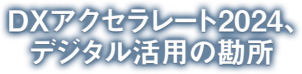 DXアクセラレート2024、デジタル活用の勘所