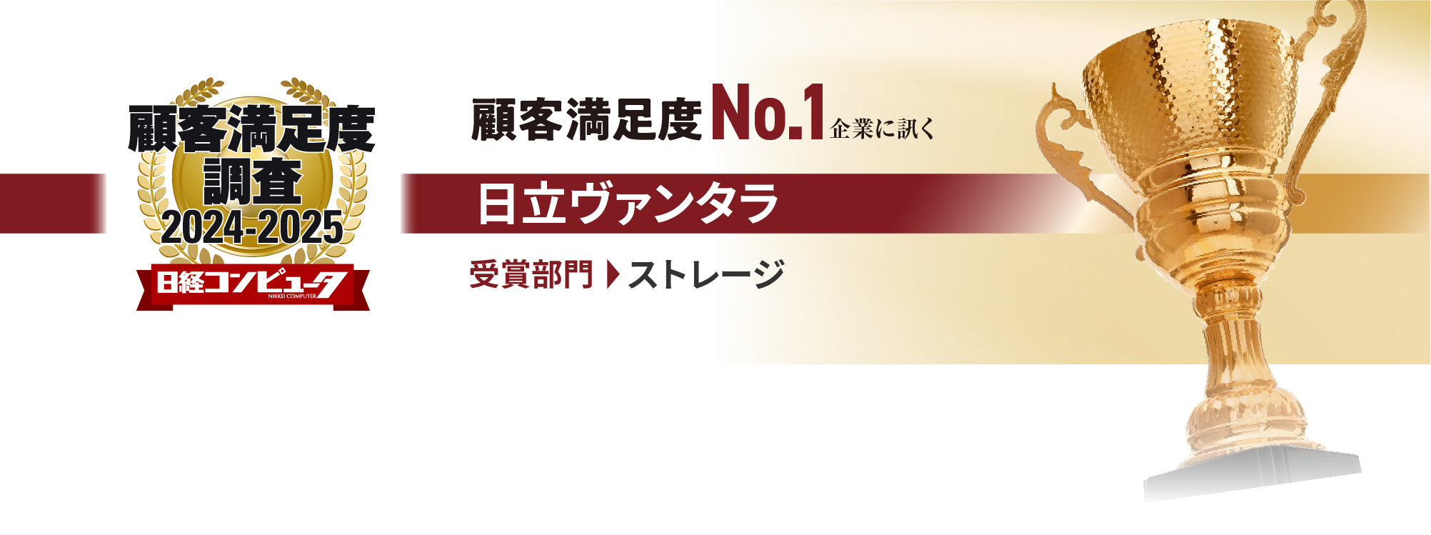 顧客満足度調査2024-2025 日経コンピュータ 顧客満足度調査No.1企業に訊く 日立ヴァンタラ