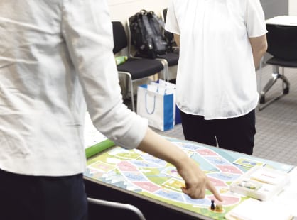 今回のワークショップでは「ジオ・サーチゲーム」