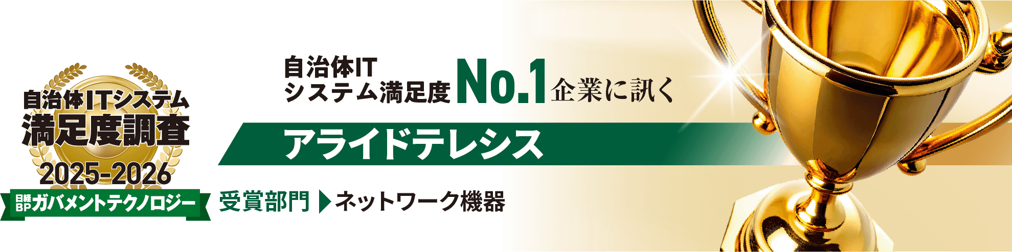 顧客満足度調査2025-2026 日経コンピュータ 顧客満足度調査No.1企業に訊く アライドテレシス