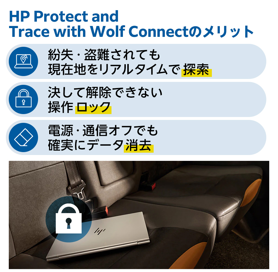 HP Protect and Trace with Wolf Connectのメリット