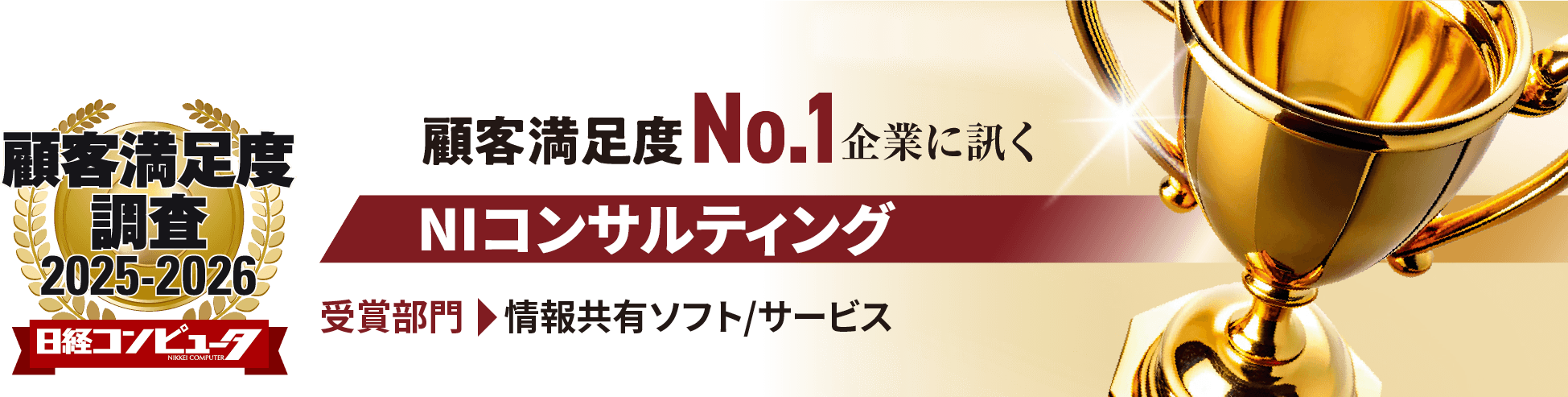 顧客満足度調査2025-2026 日経コンピュータ 顧客満足度調査No.1企業に訊く NIコンサルティング