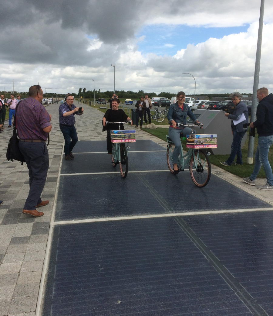 （写真2）自転車専用道路SolaRoadのイメージ（出典：SolaRoadのホームページより引用）