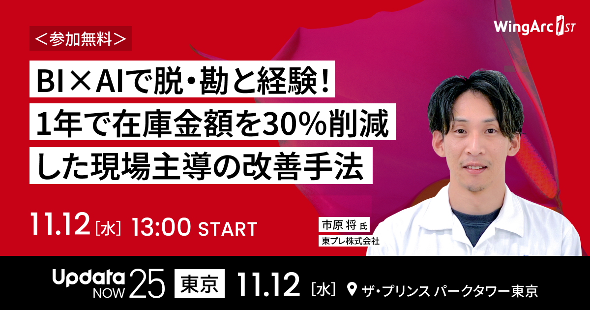 BI×AIで脱・勘と経験！1年で在庫金額を30％削減した現場主導の改善手法
