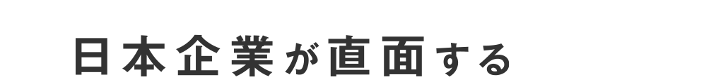 日本企業が直面する