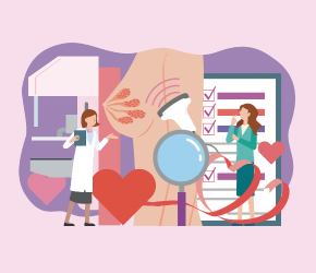 受けていますか？ 乳がん検診。早期発見が何より大切です