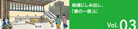Vol.03 地域にしみ出し、「家の一部」に