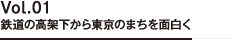 Vol.01 鉄道の高架下から東京のまちを面白く