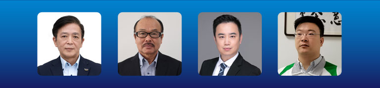 呉 亮 氏、吉永 晃 氏、屠 芳洲 氏、趙 震宇 氏