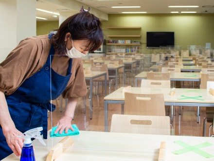 食堂での感染症対策
