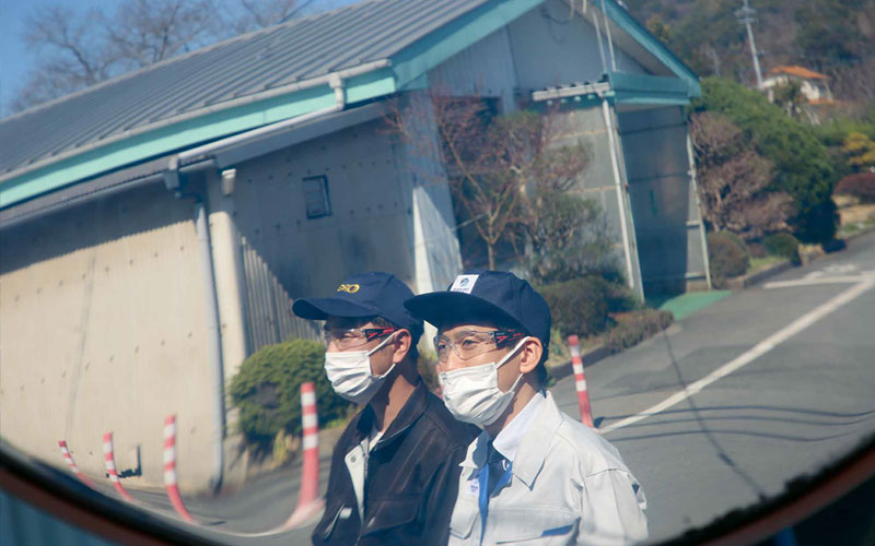 敷地内に点在する工場を全て回った