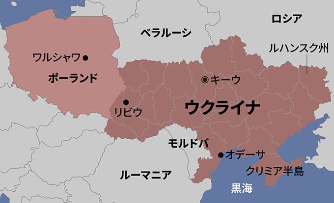ウクライナ地図