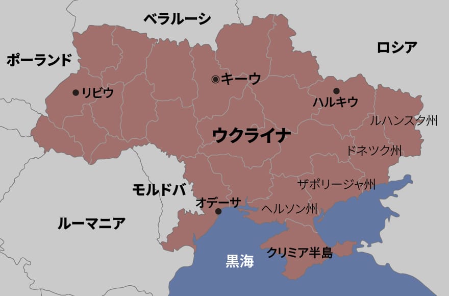 ウクライナ地図