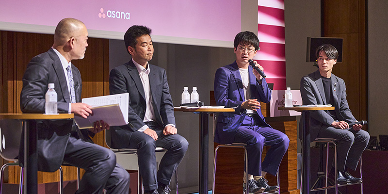 写真:左から立山 東 氏、村岡 一尊 氏、渡邊 寛人 氏、原田 拓実 氏