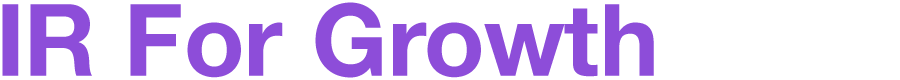 IR For Growth