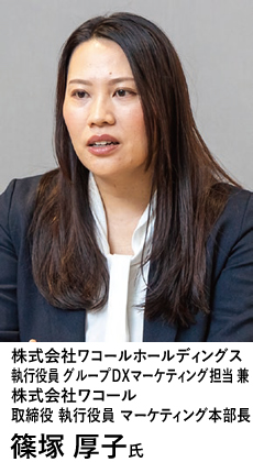 株式会社ワコールホールディングス　執行役員 グループDXマーケティング担当 兼　株式会社ワコール　取締役 執行役員 マーケティング本部長　篠塚 厚子氏