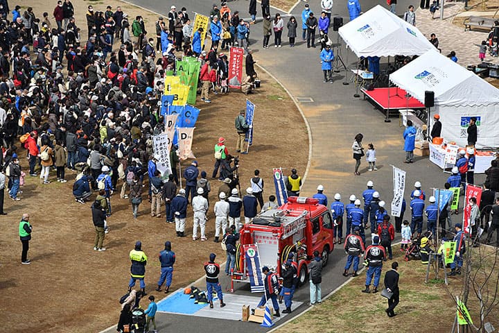 津田沼奏の杜エリアで取り組む地域や行政と協働した「地域防災」