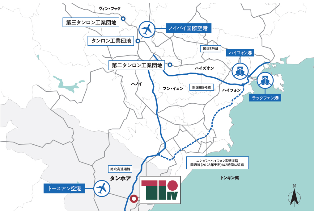 タンロン工業団地_立地図